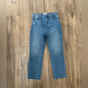 Abercrombie & Fitch Ultra High Rise Ankle Straight Jeans Size 28/6r